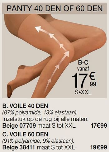 Promoties Voile 40 den - Huismerk - Damart - Geldig van 01/09/2019 tot 30/09/2019 bij Damart