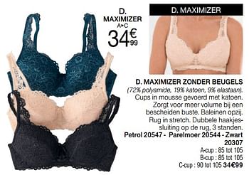 Promoties Maximizer zonder beugels - Huismerk - Damart - Geldig van 01/09/2019 tot 30/09/2019 bij Damart