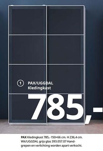 Promoties Pax kledingkast - Huismerk - Ikea - Geldig van 23/08/2019 tot 31/07/2020 bij Ikea
