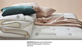 Promoties Rödtoppa dekbed, warmer - Huismerk - Ikea - Geldig van 23/08/2019 tot 31/07/2020 bij Ikea