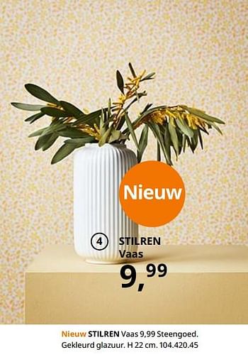 Promoties Stilren vaas - Huismerk - Ikea - Geldig van 23/08/2019 tot 31/07/2020 bij Ikea