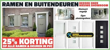 Promoties 25% korting op alle ramen + deuren in pvc - Huismerk - Bouwcenter Frans Vlaeminck - Geldig van 04/09/2019 tot 30/09/2019 bij Bouwcenter Frans Vlaeminck