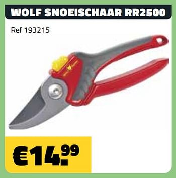 Promotions Wolf snoeischaar rr2500 - Wolf Garden  - Valide de 04/09/2019 à 30/09/2019 chez Bouwcenter Frans Vlaeminck
