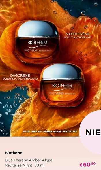 Promoties Biotherm blue therapy amber algae revitalize night - Biotherm - Geldig van 02/09/2019 tot 29/09/2019 bij ICI PARIS XL