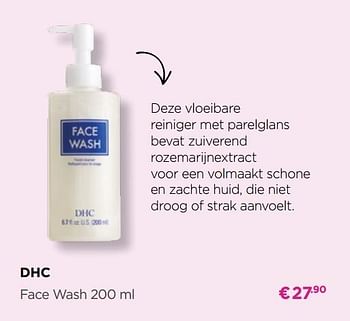 Promotions Dhc face wash - DHC - Valide de 02/09/2019 à 29/09/2019 chez ICI PARIS XL