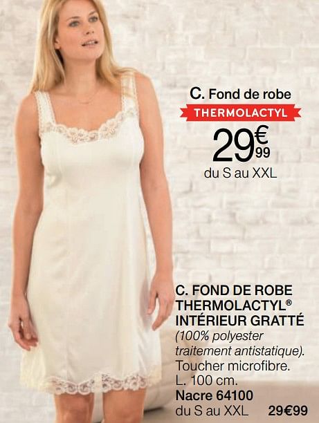 fond de robe damart