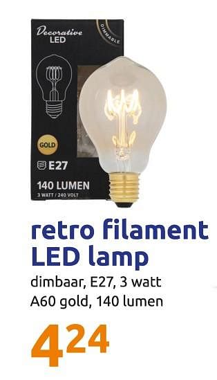 Action filament lamp - Promotie bij Action