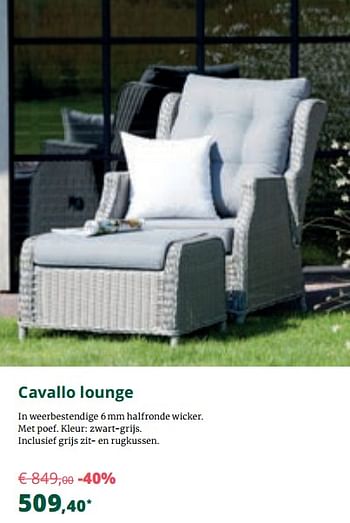 Promoties Cavallo lounge - Bristol - Geldig van 01/09/2019 tot 29/09/2019 bij Overstock