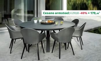 Promoties Cesano armstoel - Bristol - Geldig van 01/09/2019 tot 29/09/2019 bij Overstock