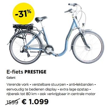 Promotions E-fiets prestige galant - Prestige - Valide de 02/09/2019 à 30/09/2019 chez Molecule