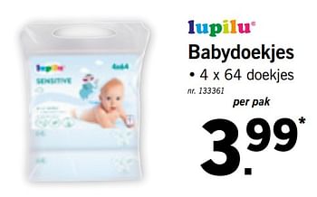 Promoties Babydoekjes - Lupilu - Geldig van 09/09/2019 tot 14/09/2019 bij Lidl