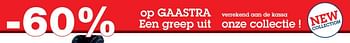 Promoties -60% op gaastra - Huismerk - Makro - Geldig van 11/09/2019 tot 24/09/2019 bij Makro