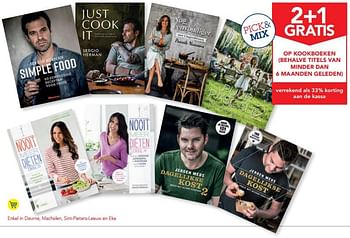Promoties 2+1 gratis op kookboeken behalve titels van minder dan 6 maanden geleden - Huismerk - Makro - Geldig van 11/09/2019 tot 24/09/2019 bij Makro