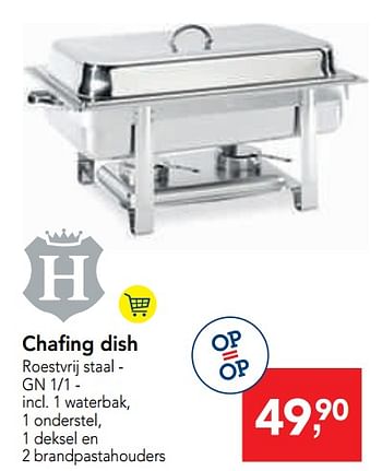 Promoties Chafing dish - H-line - Geldig van 11/09/2019 tot 24/09/2019 bij Makro