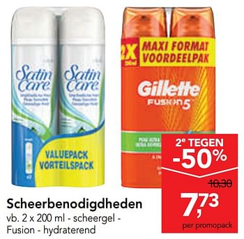 Promoties Scheerbenodigdheden scheergel - Gillette - Geldig van 11/09/2019 tot 24/09/2019 bij Makro