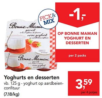 Promoties Yoghurts en desserten - Bonne Maman - Geldig van 11/09/2019 tot 24/09/2019 bij Makro