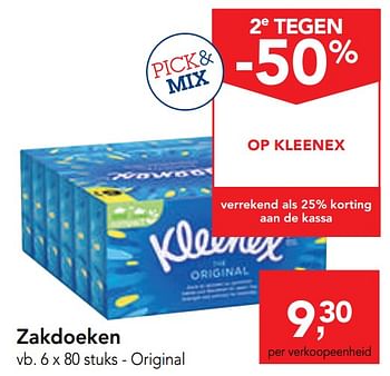 Promoties Zakdoeken - Kleenex - Geldig van 11/09/2019 tot 24/09/2019 bij Makro