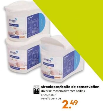 Promotions Strooidoos-boîte de conservation - Produit maison - Blokker - Valide de 04/09/2019 à 01/10/2019 chez Blokker