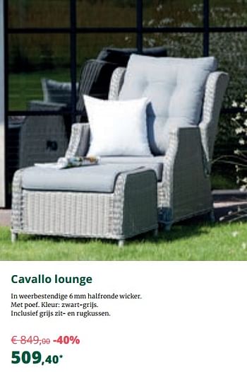 Promoties Cavallo lounge - Bristol - Geldig van 01/09/2019 tot 29/09/2019 bij Overstock