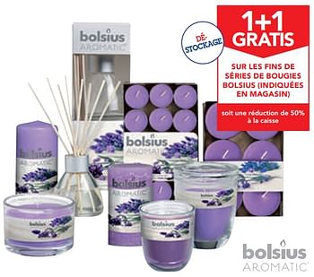 Promoties 1+1 gratis sur les fins de séries de bougies bolsius indiquées en magasin - Bolsius - Geldig van 11/09/2019 tot 24/09/2019 bij Makro