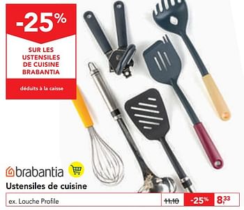 Promotions Ustensiles de cuisine louche profile - Brabantia - Valide de 11/09/2019 à 24/09/2019 chez Makro