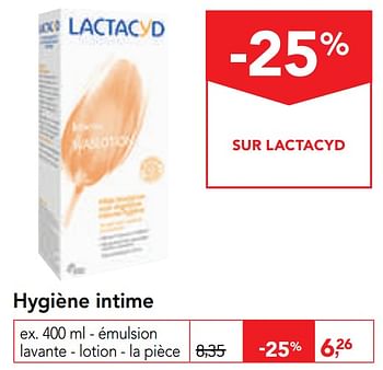Promotions Hygiène intime - Lactacyd - Valide de 11/09/2019 à 24/09/2019 chez Makro