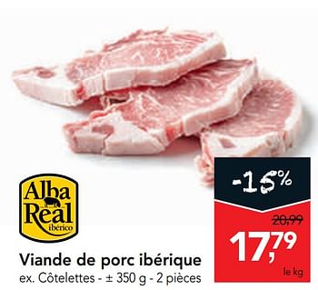Promoties Viande de porc ibérique - Alba Real - Geldig van 11/09/2019 tot 24/09/2019 bij Makro