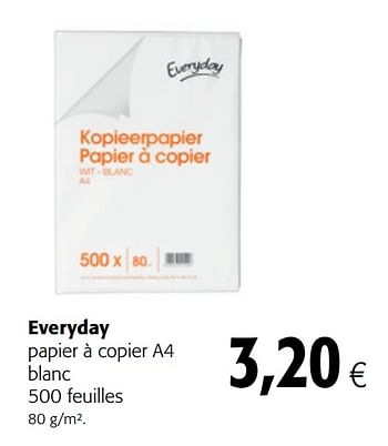 Everyday Everyday à copier a4 blanc 500 feuilles - bij Colruyt