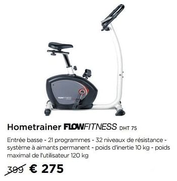 Promoties Hometrainer flowfitness dht 75 - Flow Fitness - Geldig van 02/09/2019 tot 30/09/2019 bij Molecule