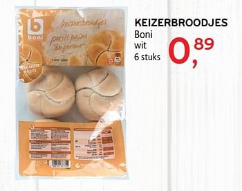 Promoties Keizerbroodjes boni - Boni - Geldig van 11/09/2019 tot 24/09/2019 bij Alvo
