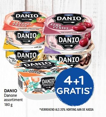 Promoties Danio danone 4+1 gratis - Huismerk - Alvo - Geldig van 11/09/2019 tot 24/09/2019 bij Alvo