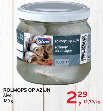 Promoties Rolmops op azijn alvo - Huismerk - Alvo - Geldig van 11/09/2019 tot 24/09/2019 bij Alvo