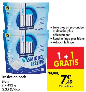 Promotions Lessive en pods blan - Blan - Valide de 04/09/2019 à 16/09/2019 chez Carrefour