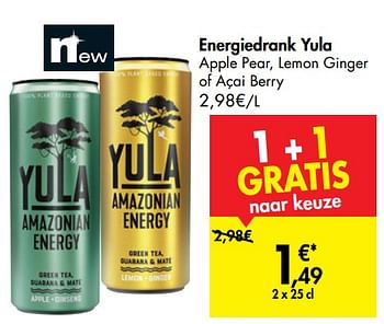 Promoties Energiedrank yula - Yula  - Geldig van 04/09/2019 tot 16/09/2019 bij Carrefour