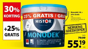 Promoties Monodek - Histor - Geldig van 04/09/2019 tot 17/09/2019 bij Gamma