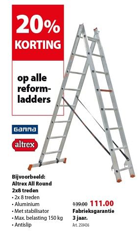 Promoties Altrex all round - Altrex - Geldig van 04/09/2019 tot 17/09/2019 bij Gamma