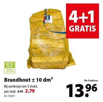 Promoties Brandhout - Huismerk - Gamma - Geldig van 04/09/2019 tot 17/09/2019 bij Gamma