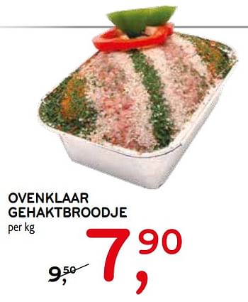 Promotions Ovenklaar gehaktbroodje - Produit maison - C&B - Valide de 04/09/2019 à 17/09/2019 chez C&B