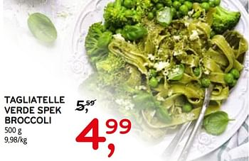 Promotions Tagliatelle verde spek broccoli - Produit maison - C&B - Valide de 04/09/2019 à 17/09/2019 chez C&B