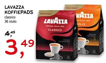 Promoties Lavazza koffiepads - Lavazza - Geldig van 04/09/2019 tot 17/09/2019 bij C&B
