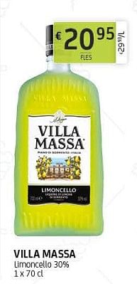 Promoties Villa massa limoncello 30% - Villa Massa - Geldig van 06/09/2019 tot 19/09/2019 bij BelBev