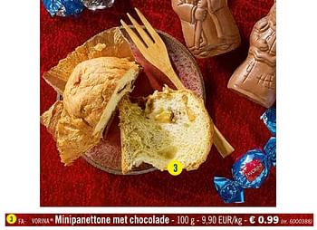 Promotions Minipanettone met chocolade - Favorina - Valide de 16/09/2019 à 21/09/2019 chez Lidl