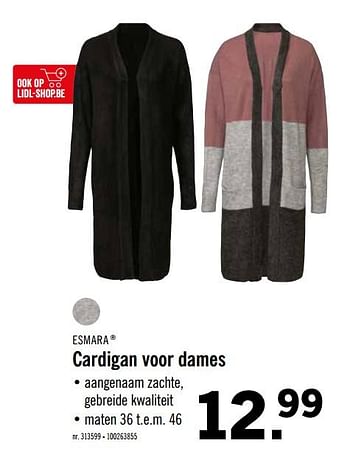 Promoties Cardigan voor dames - Esmara - Geldig van 16/09/2019 tot 21/09/2019 bij Lidl