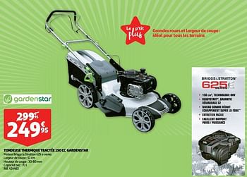 Promoties Tondeuse thermique tractée 150 cc gardenstar - GardenStar - Geldig van 11/09/2019 tot 17/09/2019 bij Auchan