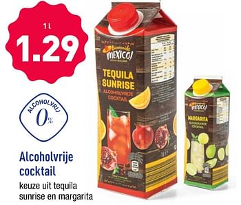 Promotions Alcoholvrije cocktail - Produit maison - Aldi - Valide de 09/09/2019 à 14/09/2019 chez Aldi