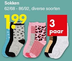 Promoties Sokken - Huismerk - Wibra - Geldig van 09/09/2019 tot 22/09/2019 bij Wibra