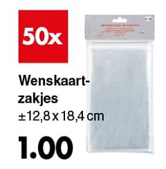 Promoties Wenskaart- zakjes - Huismerk - Wibra - Geldig van 09/09/2019 tot 22/09/2019 bij Wibra