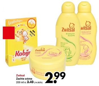 Promoties Zwitsal zachte crème - Zwitsal - Geldig van 09/09/2019 tot 22/09/2019 bij Wibra