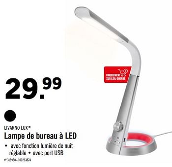 Promotion Lidl Lampe De Bureau A Led Livarno Lux Meubles Valide Jusqua 4 Promobutler