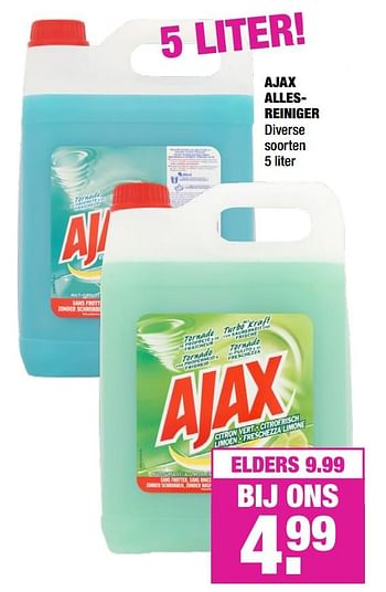 Promoties Ajax allesreiniger - Ajax - Geldig van 09/09/2019 tot 22/09/2019 bij Big Bazar